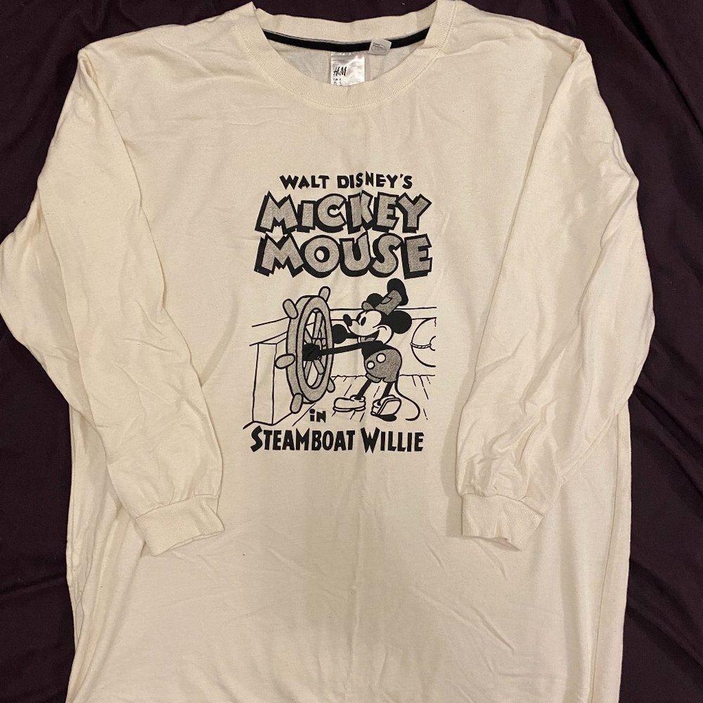 H&M Steamboat Willie Mickey Mouse Sweatshirt
